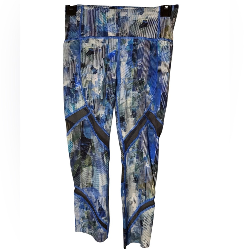Lululemon Athletica Women’s On Pace Crop 21” Leggings Sun Dazed sz 4